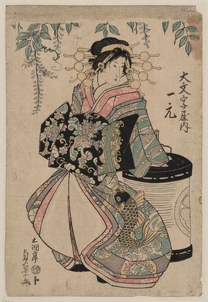 Utagawa Sadakage: The courtesan Ichimoto of Daimonji-ya. - Library of Congress