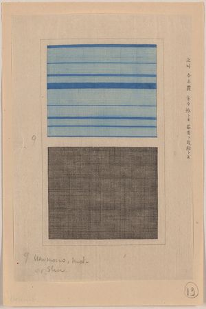 Unknown: [Ra (Usumono gauze weave)] [Sha gauze weave with stripes]. - Library of Congress