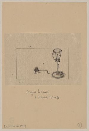 Unknown: Night lamp & hand lamp - Library of Congress