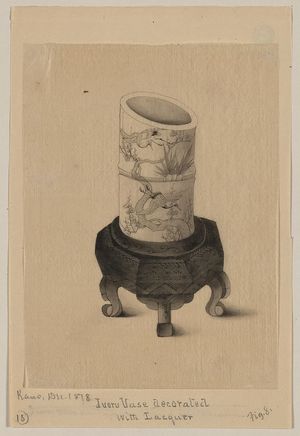 Unknown: Ivory vase decorated with lacquer - Library of Congress