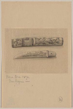 Unknown: [Knife or short sword with sheaf] - Library of Congress