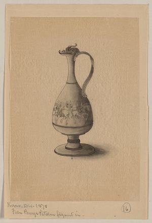 無款: [Dragon-headed bronze pitcher with horse motif] - アメリカ議会図書館