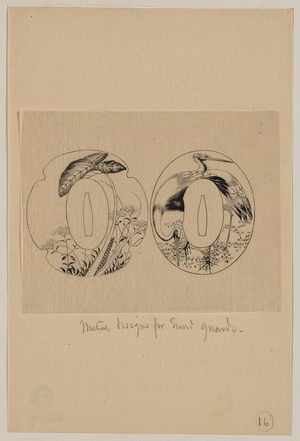 Unknown: Metal design for sword guards - Library of Congress