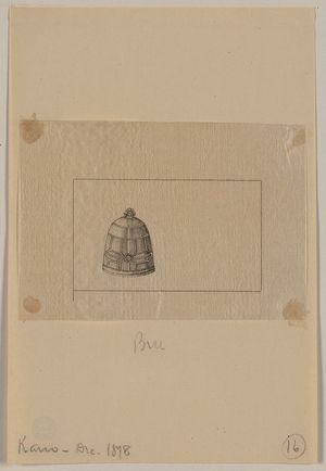 Unknown: [Beehive-shaped metalwork object] - Library of Congress