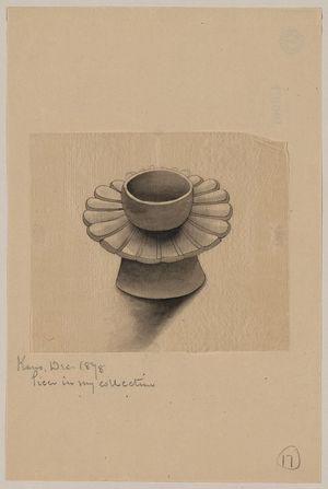 Unknown: [Bowl on petal-shaped platter with conical base] - Library of Congress