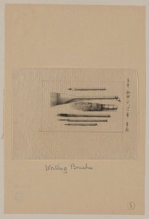 Unknown: Writing brushes - Library of Congress