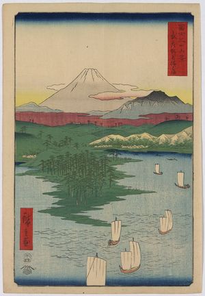 Utagawa Hiroshige: Noge, Yokohama in Musashi Province. - Library of Congress