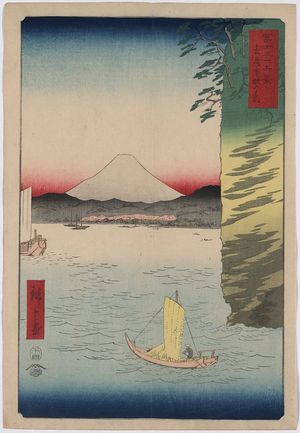 歌川広重: Honmoku no hana in Musashi Province. - アメリカ議会図書館