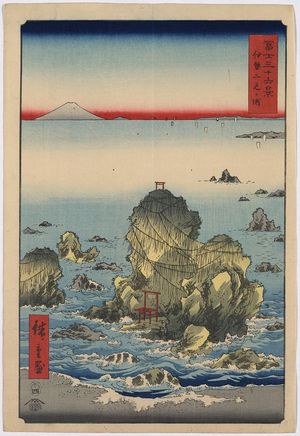 Utagawa Hiroshige: Futamigaura in Ise Province. - Library of Congress