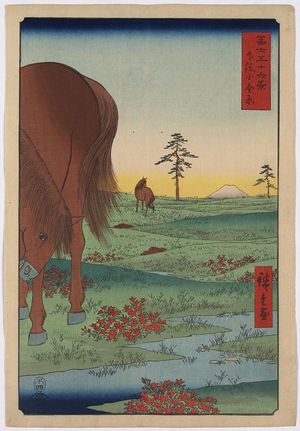 Utagawa Hiroshige: Kogane fields in Shimosa Province. - Library of Congress