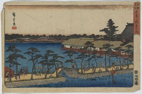 Utagawa Hiroshige: Benten Shrine, Shinobazu Pond. - Library of Congress