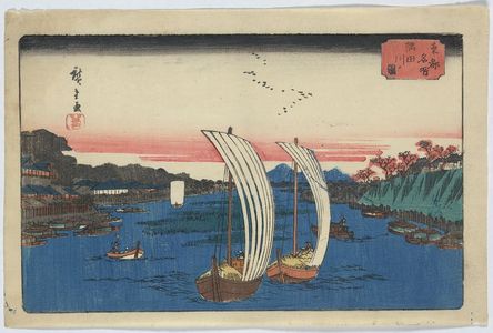 Utagawa Hiroshige: View of Sumida River. - Library of Congress