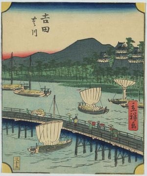 Utagawa Hiroshige: Yoshida - Library of Congress