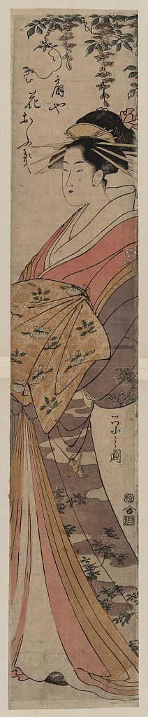 Hosoda Eishi: The courtesan Hanaōgi of the house of Ōgi. - Library of Congress