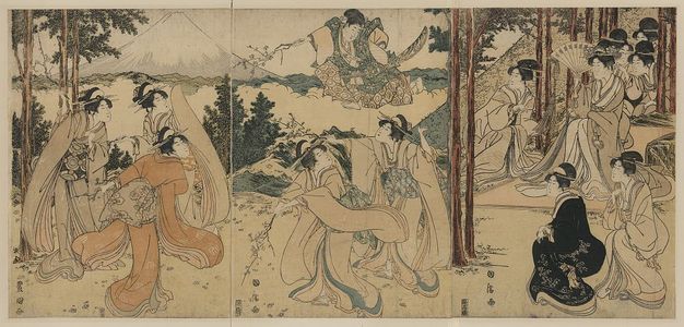 Utagawa Toyokuni I: A parody of the play 