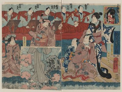 Utagawa Kuniyoshi: Dance performance of 