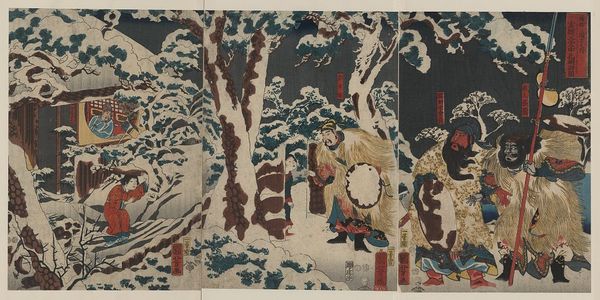 Utagawa Kuniyoshi: Xuande visiting Kongming for the third time. - Library of Congress