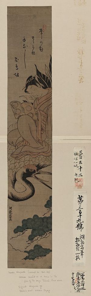 Isoda Koryusai: A modern view of the Chinese immortal Hichobo. - Library of Congress