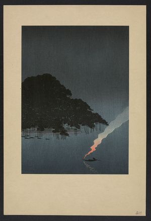 Unknown: Karasaki pines at night. - Library of Congress