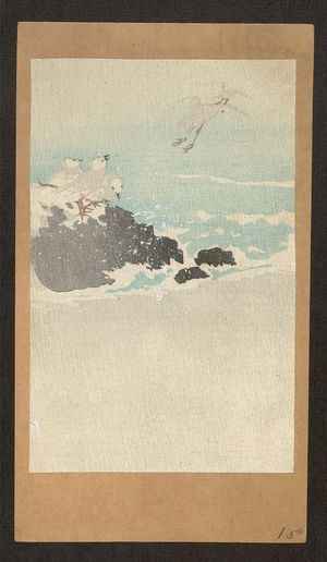 Unknown: Plovers over waves. - Library of Congress