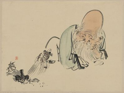 Shibata Zeshin: Fukurokuju - Library of Congress