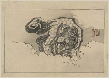 Katsushika Hokusai: Chinese lion dog. - Library of Congress