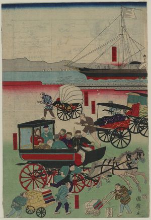 Utagawa Kuniteru: New forms of transportation. - Library of Congress