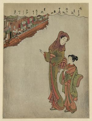 Suzuki Harunobu: Chrysanthemum viewing. - Library of Congress