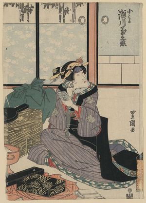 Utagawa Toyokuni I: The actor Segawa Kikunojō V in the role of Koharu. - Library of Congress