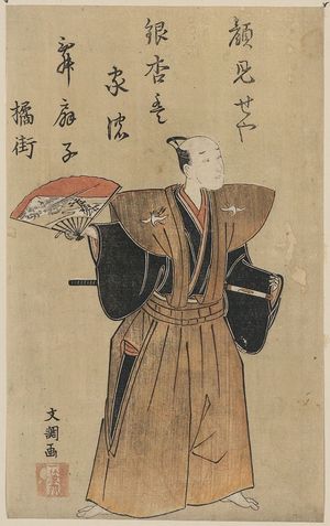 Ippitsusai Buncho: The actor Nakamura Kanzaburō. - Library of Congress