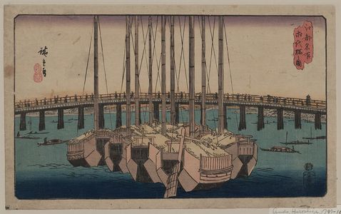 Utagawa Hiroshige: A view of Eitai Bridge. - Library of Congress