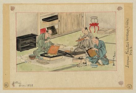 Tsukioka Settei: Lacquer craftsmen. - Library of Congress