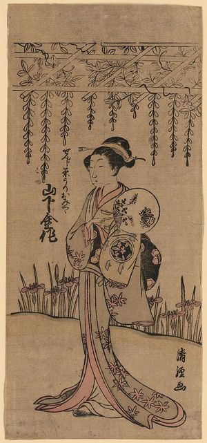 Torii: The actor Yamashita Kinsaku in the role of Omiya, seller of green tea (senji-cha). - Library of Congress