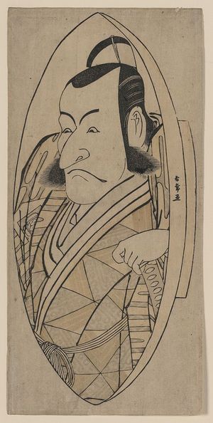 Katsukawa Shunjō: The actor Ichikawa Danjuro in the role of Kuro Suketsune. - Library of Congress