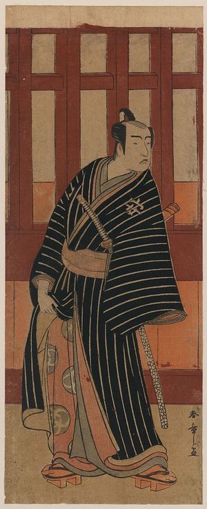 Katsukawa Shunsho: The actor Bandō Mitsugorō II in the role of An no Heibei. - Library of Congress