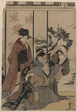 Kitagawa Utamaro: Great house cleaning at year's end. - Library of Congress