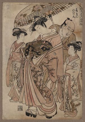磯田湖龍齋: The courtesan Tsurunoo of Tsuru-ya. - アメリカ議会図書館