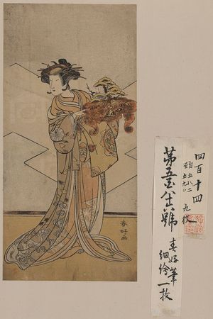 勝川春好: The actor Nakamura Tomijūrō in the role of Ōiso no Tora. - アメリカ議会図書館