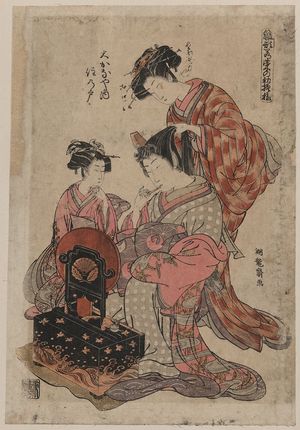 磯田湖龍齋: The courtesan Suminoto of the Ōkana-ya. - アメリカ議会図書館