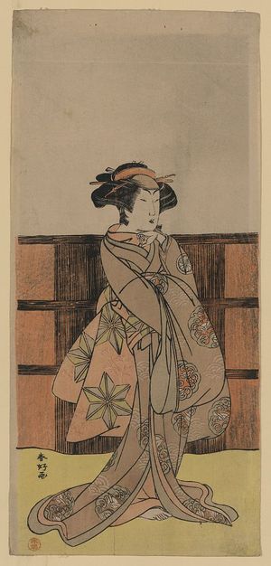 勝川春好: The actor Segawa Kikunojō III. - アメリカ議会図書館