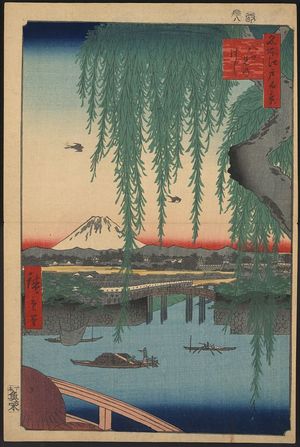Utagawa Hiroshige: Yatsumi bridge. - Library of Congress