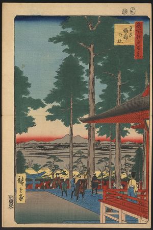 歌川広重: Ōji Inari shrine. - アメリカ議会図書館