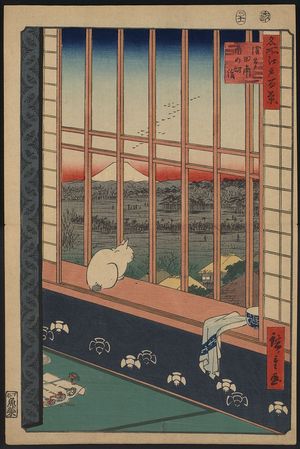 Utagawa Hiroshige: Asakusa ricefields and torinomachi festival. - Library of Congress