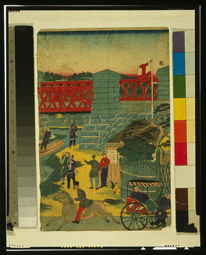 Unknown: [Village scene in Japan showing people engaged in various activities] - Library of Congress