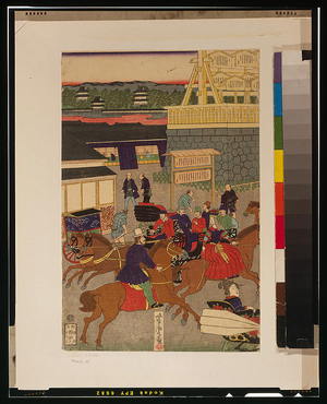 Utagawa Yoshitora: Flourishing Nihonbashi section of Tokyo. - Library of Congress