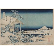 Katsushika Hokusai: Snow at Koishikawa. - Library of Congress