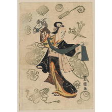 Utagawa Toyokuni I: Wisteria maiden and hobby horse. - Library of Congress