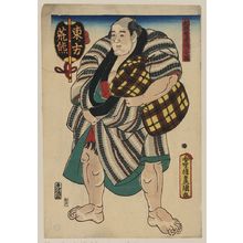 歌川豊国: The wrestler Arakuma of the East Side. - アメリカ議会図書館