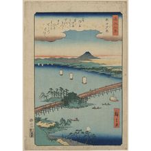 Utagawa Hiroshige: Evening glow at Seta. - Library of Congress