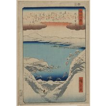 Utagawa Hiroshige: Evening snow at Hira. - Library of Congress